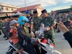 Solid, TNI-POLRI Bagikan Takjil Gratis Untuk Masyarakat Nunukan